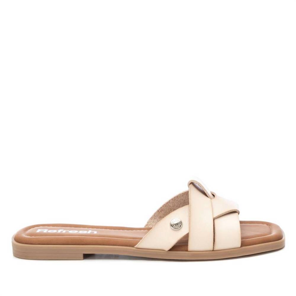 NEW XTI women's flat sandals in ice